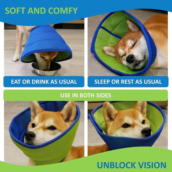 Extra Soft Dog Cone Collar for Dogs After Surgery (Medium) - Picture 4 of 4